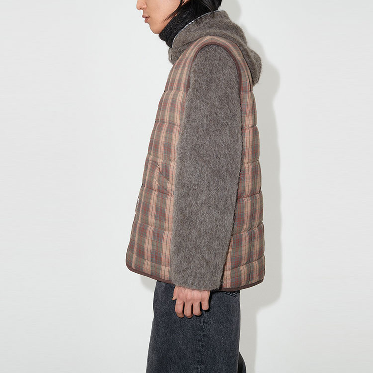 Sizing Chaleco Recto Reversible a Cuadros Marrón OUR LEGACY FW23 M4231PHT