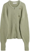 OUR LEGACY FW23 Solid Ribbed Knit Cardigan Green M4233WM OUR LEGACY FW23 Solid Ribbed Knit Cardigan Green M4233WM