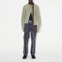 Lookbook OUR LEGACY FW23 綠色實心羅紋針織開衫 M4233WM
