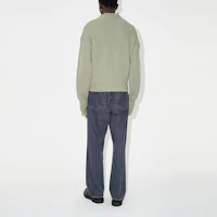 Purchase OUR LEGACY FW23 綠色實心羅紋針織開衫 M4233WM