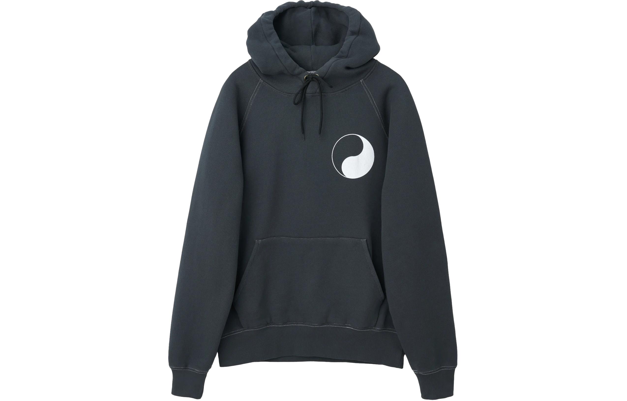 Our Legacy FW23 Taiji Yin-Yang Graphic Hoodie Unisex Gray WS4236WHB