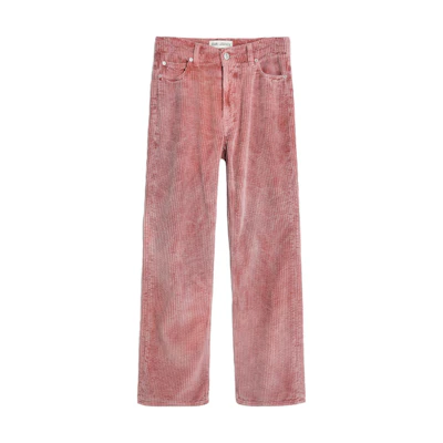 OUR LEGACY FW23 Vintage Washed High-Waisted Corduroy Pants Pink Menswear M42357A