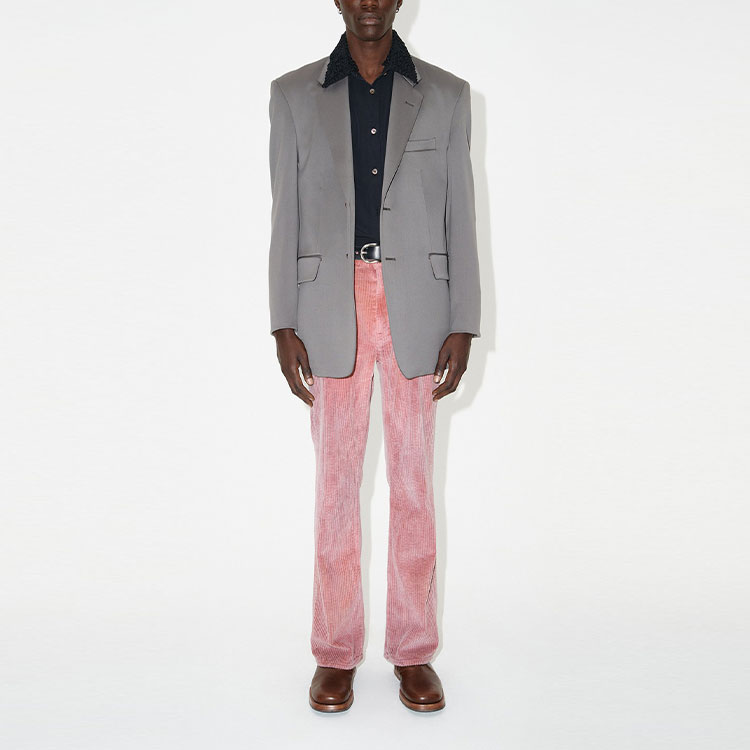 Shop OUR LEGACY FW23 Celana Corduroy High-Waist Vintage Washed Pink Pria M42357A