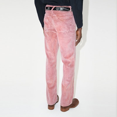 OUR LEGACY FW23 Celana Corduroy High-Waist Vintage Washed Pink Pria M42357A Sizing OUR LEGACY FW23 Celana Corduroy High-Waist Vintage Washed Pink Pria M42357A