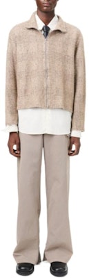 OUR LEGACY FW24 Polo Beige Cuadros Manga Larga Relajada Cortada. M4243SB Lookbook OUR LEGACY FW24 Polo Beige Cuadros Manga Larga Relajada Cortada. M4243SB