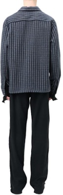 OUR LEGACY FW24 Kemeja Oversized Kotak Biru Lengan Panjang dengan Saku Dada. M4242HP Shop OUR LEGACY FW24 Kemeja Oversized Kotak Biru Lengan Panjang dengan Saku Dada. M4242HP