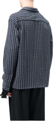 OUR LEGACY FW24 Kemeja Oversized Kotak Biru Lengan Panjang dengan Saku Dada. M4242HP Sizing OUR LEGACY FW24 Kemeja Oversized Kotak Biru Lengan Panjang dengan Saku Dada. M4242HP