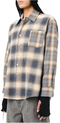 OUR LEGACY FW24 Polo de Manga Larga Franela Barn Check Multicolor. M4242AD Cheap OUR LEGACY FW24 Polo de Manga Larga Franela Barn Check Multicolor. M4242AD