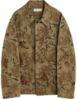 OUR LEGACY FW24 Floral Print Multi-Pocket Loose Fit Jacket Brown Menswear M4241US OUR LEGACY FW24 Floral Print Multi-Pocket Loose Fit Jacket Brown Menswear M4241US