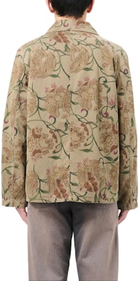 OUR LEGACY FW24 Jaket Cokelat Floral Print Multi-Pocket Loose Fit Pria M4241US Purchase OUR LEGACY FW24 Jaket Cokelat Floral Print Multi-Pocket Loose Fit Pria M4241US