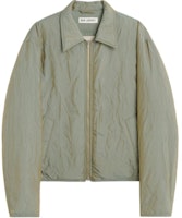 OUR LEGACY FW24 Lightweight Crinkled Waterproof Zip Jacket Olive Green M4241SSO OUR LEGACY FW24 Lightweight Crinkled Waterproof Zip Jacket Olive Green M4241SSO