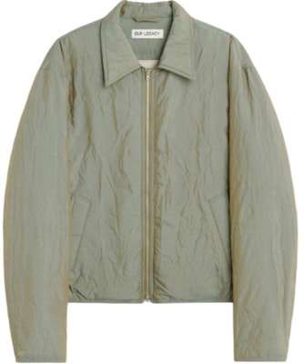 OUR LEGACY FW24 Chaqueta Impermeable Ligera Arrugada con Cremallera Verde Oliva M4241SSO Buy OUR LEGACY FW24 Chaqueta Impermeable Ligera Arrugada con Cremallera Verde Oliva M4241SSO
