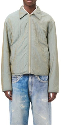 OUR LEGACY FW24 Chaqueta Impermeable Ligera Arrugada con Cremallera Verde Oliva M4241SSO Shop OUR LEGACY FW24 Chaqueta Impermeable Ligera Arrugada con Cremallera Verde Oliva M4241SSO