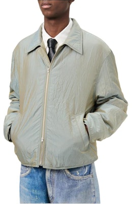 OUR LEGACY FW24 Chaqueta Impermeable Ligera Arrugada con Cremallera Verde Oliva M4241SSO Purchase OUR LEGACY FW24 Chaqueta Impermeable Ligera Arrugada con Cremallera Verde Oliva M4241SSO