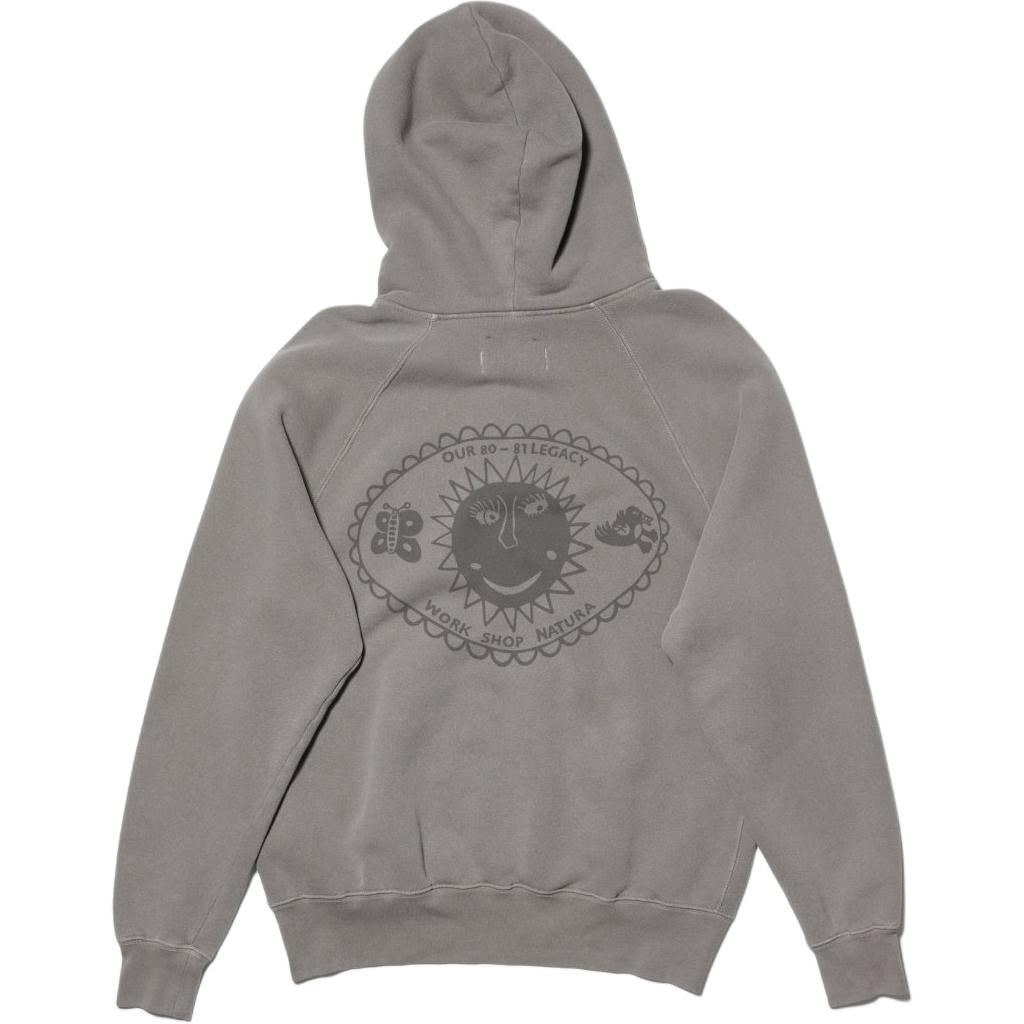 Our Legacy FW24 Natura Oversized Letter Graphic Hoodie Dark Gray Unisex WS2236WHGF