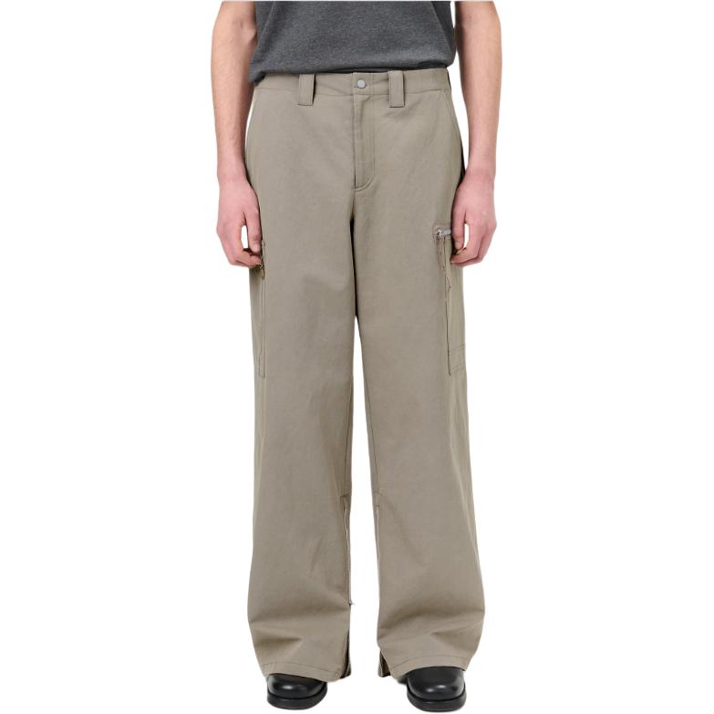 Shop OUR LEGACY FW24 Tactical Twill Celana Cargo Wide-Leg Loose Fit Abu-abu. M4244TP