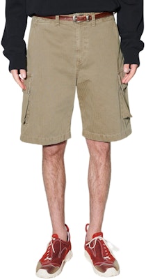 OUR LEGACY Shorts Hombre Verde Oliva Relajados Cintura Media Casual. M2244MUO Lookbook OUR LEGACY Shorts Hombre Verde Oliva Relajados Cintura Media Casual. M2244MUO