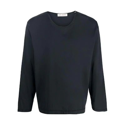 OUR LEGACY Oversized Crewneck Solid Color Long Sleeve Sweatshirt Men Black M2236PB