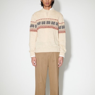 OUR LEGACY Suéter de Punto Oversized con Cuello Acanalado Multicolor - Manga Larga M2243BS Lookbook OUR LEGACY Suéter de Punto Oversized con Cuello Acanalado Multicolor - Manga Larga M2243BS