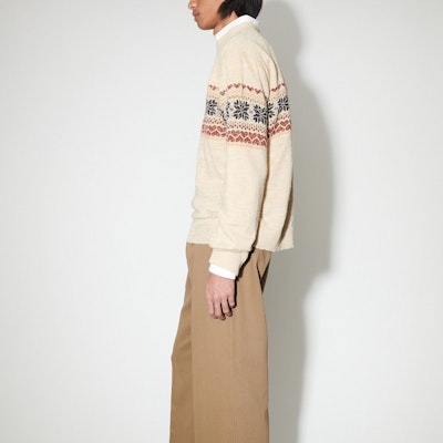 OUR LEGACY Suéter de Punto Oversized con Cuello Acanalado Multicolor - Manga Larga M2243BS Purchase OUR LEGACY Suéter de Punto Oversized con Cuello Acanalado Multicolor - Manga Larga M2243BS