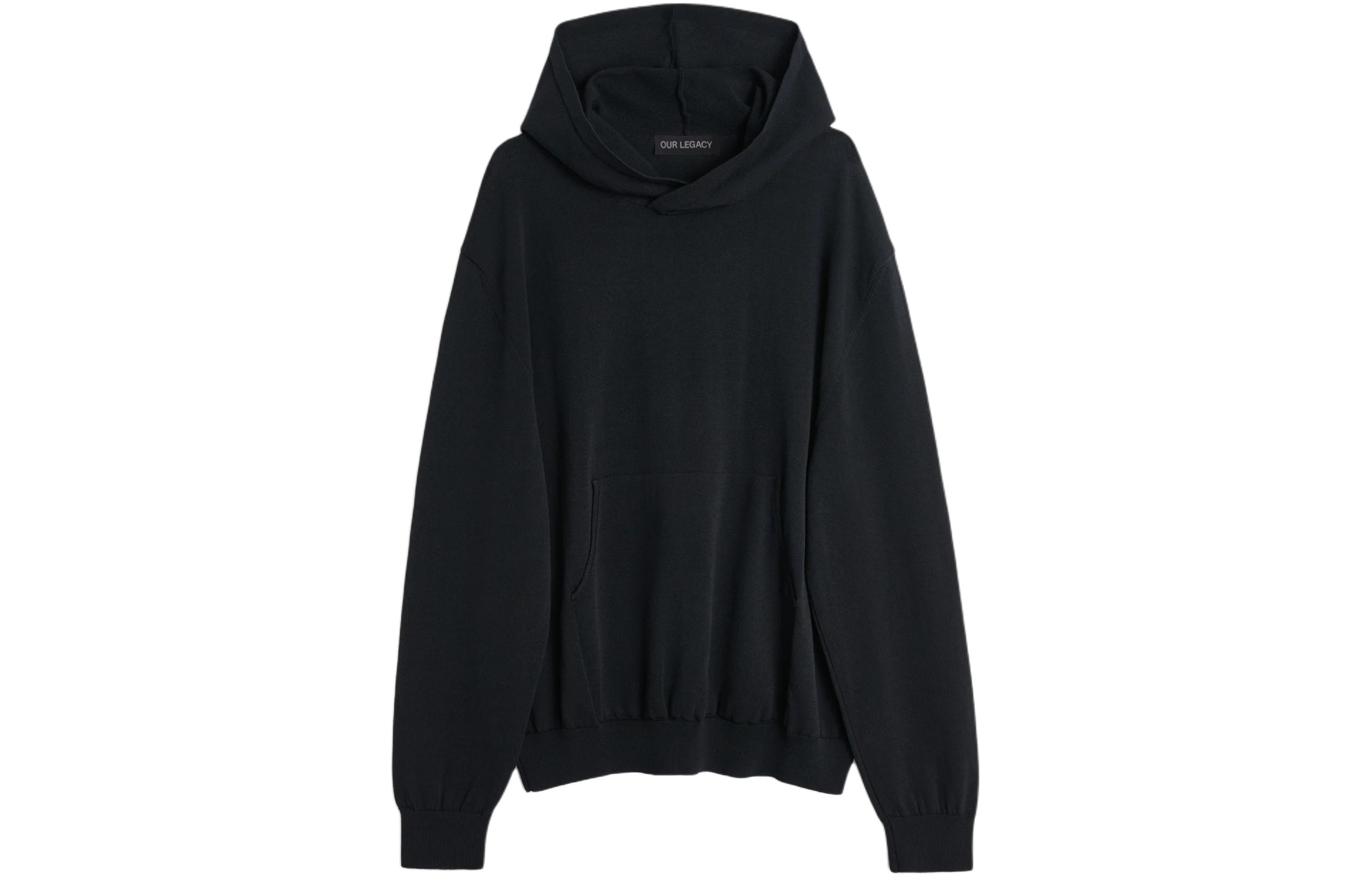 Our Legacy Oversized Solid Sweatshirt Shadow Black M2243KS