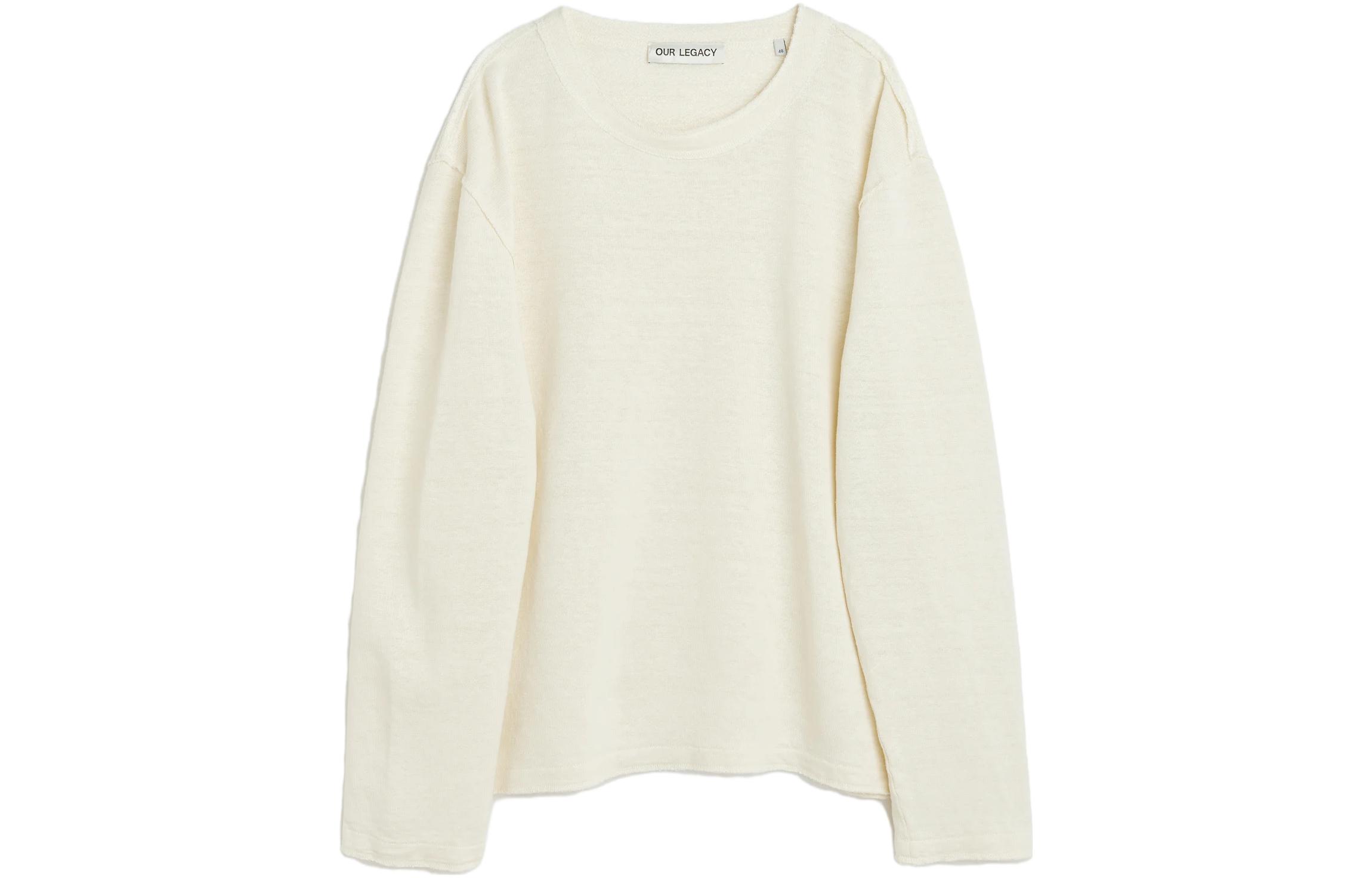Our Legacy Plain Crewneck Pullover Casual Sweatshirt Men’s Off-White M2236ISN