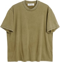OUR LEGACY Plain Olive Green Oversized Crewneck Short Sleeve T-Shirt . M2256BC OUR LEGACY Plain Olive Green Oversized Crewneck Short Sleeve T-Shirt . M2256BC