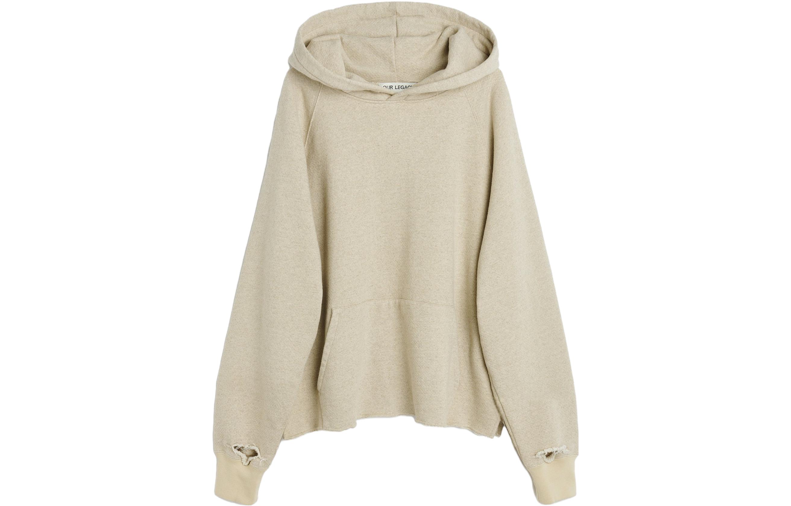 OUR LEGACY Plain Pullover Sweatshirt Oatmeal . M2236SO