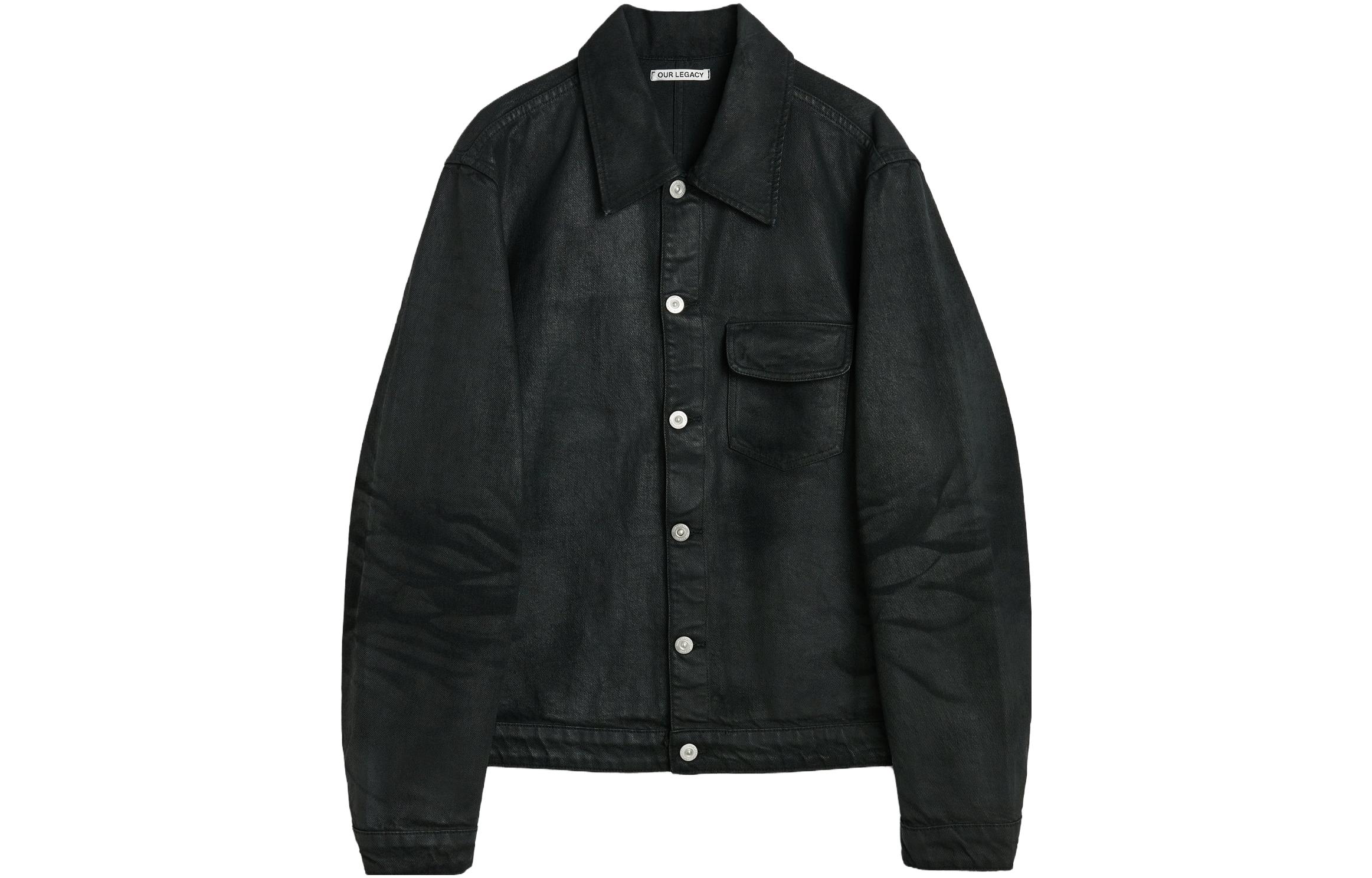 Our Legacy Single-Breasted Waxed Jacket Men M2235RWB