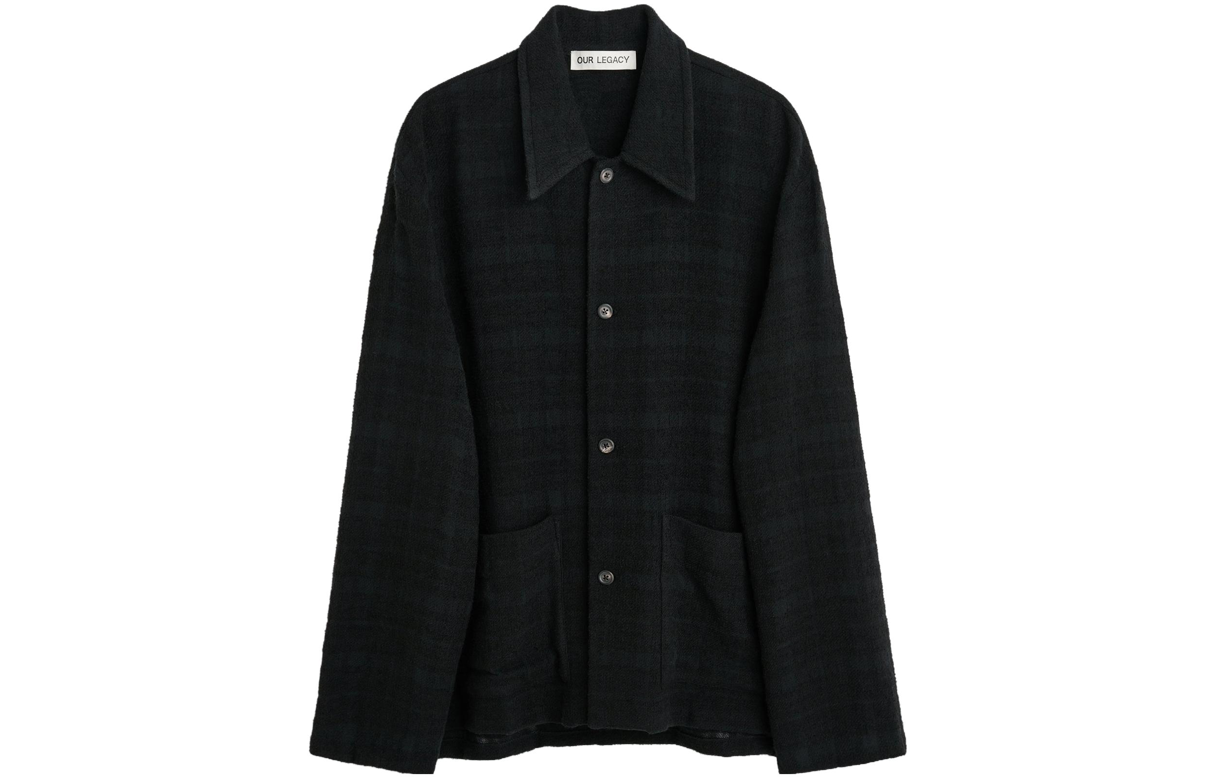 Our Legacy Solid Color Pocket Jacket Black M4236HBP