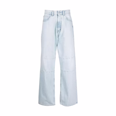 OUR LEGACY SS22 Loose Fit Clean Patchwork Straight Jeans Blue M12053S