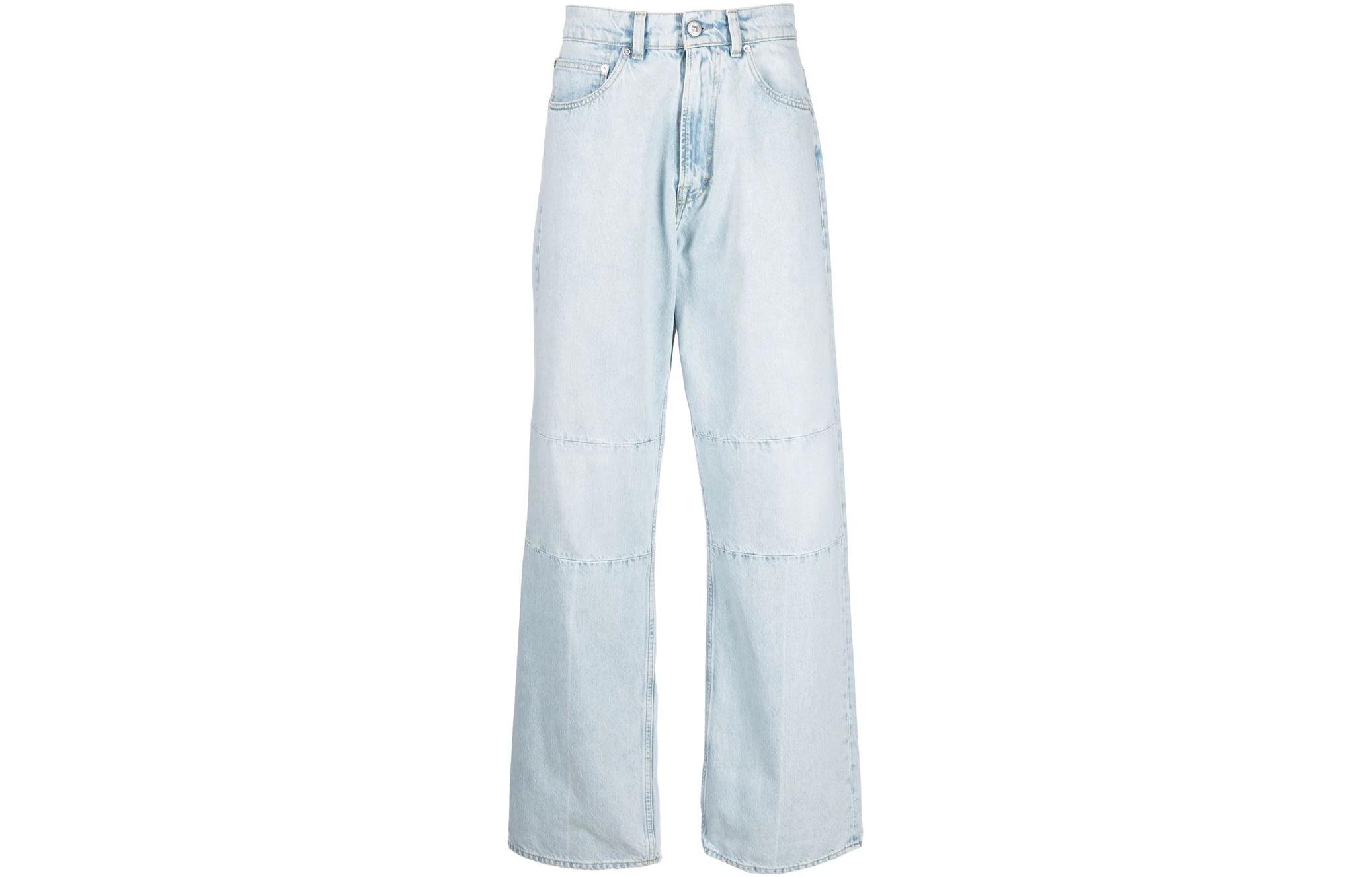 Order OUR LEGACY SS22 Vaqueros Rectos Ajuste Holgado Patchwork Azul M12053S