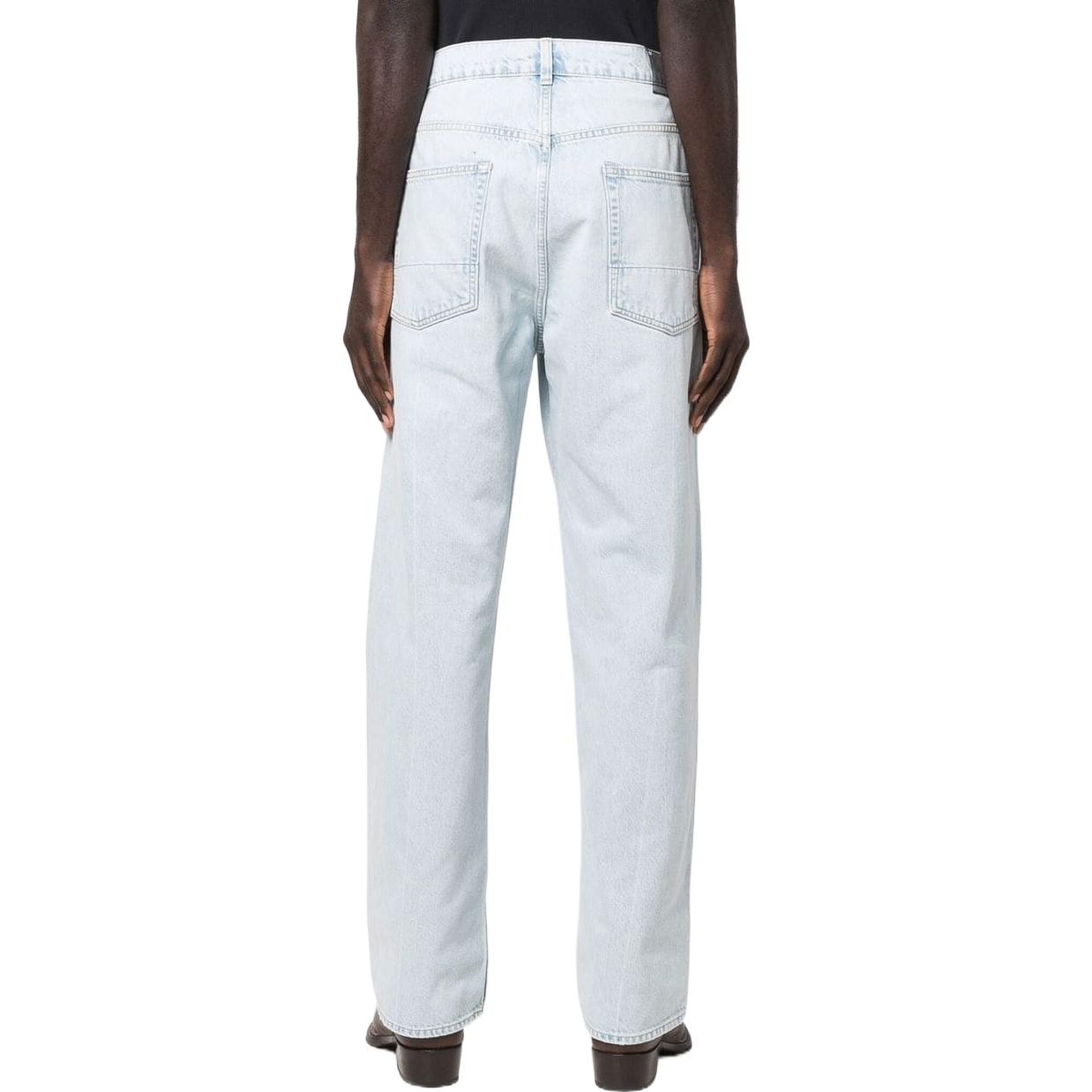 Shop OUR LEGACY SS22 Vaqueros Rectos Ajuste Holgado Patchwork Azul M12053S