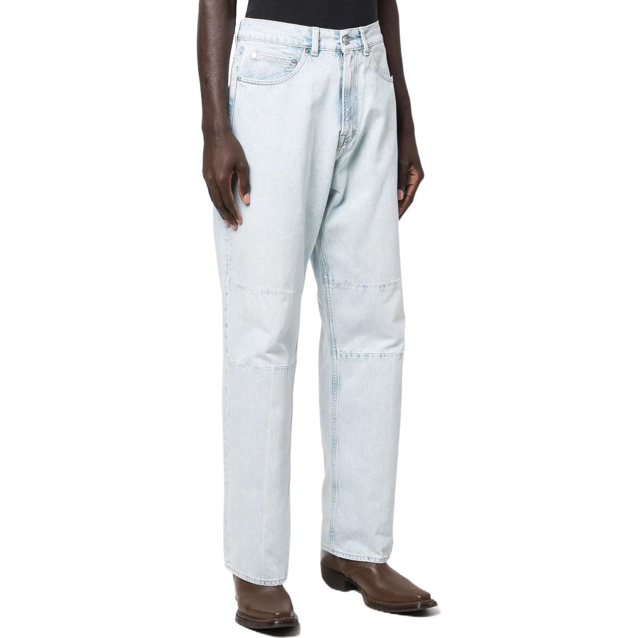 Purchase OUR LEGACY SS22 Vaqueros Rectos Ajuste Holgado Patchwork Azul M12053S