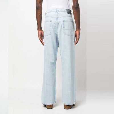 OUR LEGACY SS22 Vaqueros Rectos Ajuste Holgado Patchwork Azul M12053S Cheap OUR LEGACY SS22 Vaqueros Rectos Ajuste Holgado Patchwork Azul M12053S