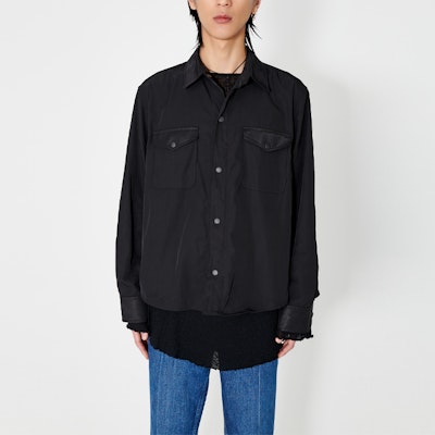 OUR LEGACY SS23 Camisa Casual Negra de Manga Larga Color Sólido. M2232PBD Shop OUR LEGACY SS23 Camisa Casual Negra de Manga Larga Color Sólido. M2232PBD