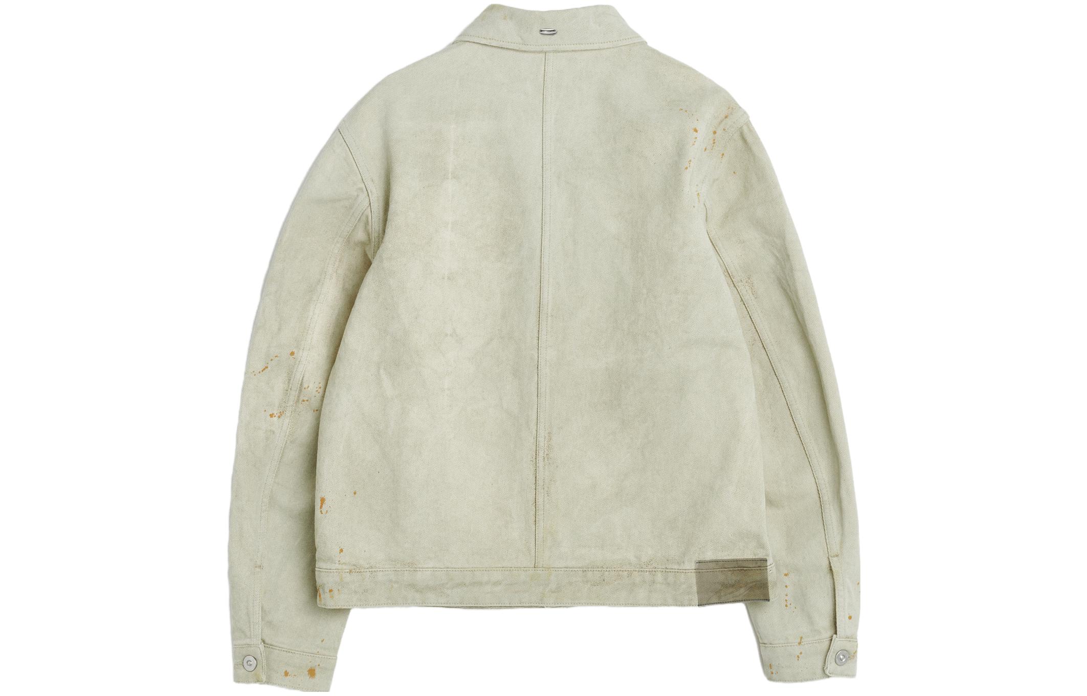 Lookbook OUR LEGACY SS23 淺綠色單排扣長袖外套。 M2235RA