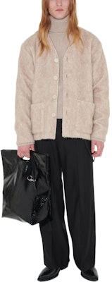 OUR LEGACY SS23 Cárdigan Suéter de Mohair con Cuello en V Color Camel M4226CA Shop OUR LEGACY SS23 Cárdigan Suéter de Mohair con Cuello en V Color Camel M4226CA