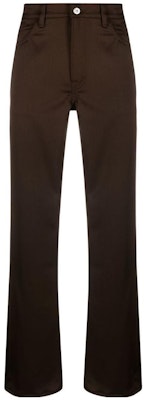 OUR LEGACY SS23 Celana Santai Coklat High-Waisted Straight-Leg Pria M42257BW Order OUR LEGACY SS23 Celana Santai Coklat High-Waisted Straight-Leg Pria M42257BW