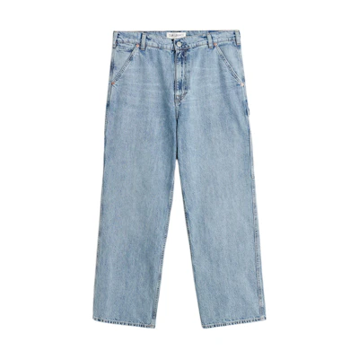 OUR LEGACY SS24 High-Waisted Wide-Leg Carpenter Jeans Men’s Blue Denim M2245JS