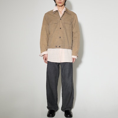 OUR LEGACY SS24 Chaqueta Holgada con Bolsillos Marrón Claro M2242MD Lookbook OUR LEGACY SS24 Chaqueta Holgada con Bolsillos Marrón Claro M2242MD