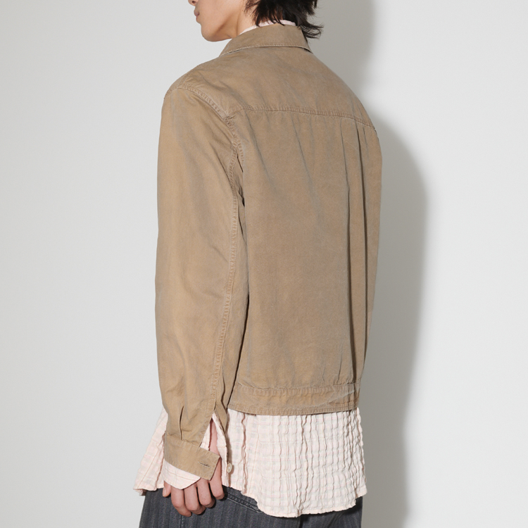 Shop OUR LEGACY SS24 Chaqueta Holgada con Bolsillos Marrón Claro M2242MD