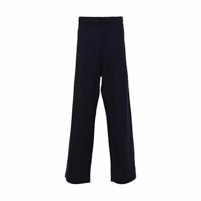 OUR LEGACY SS24 Navy Blue Relaxed Straight Knit Pants for Men M2246RR-NAVY BLUE