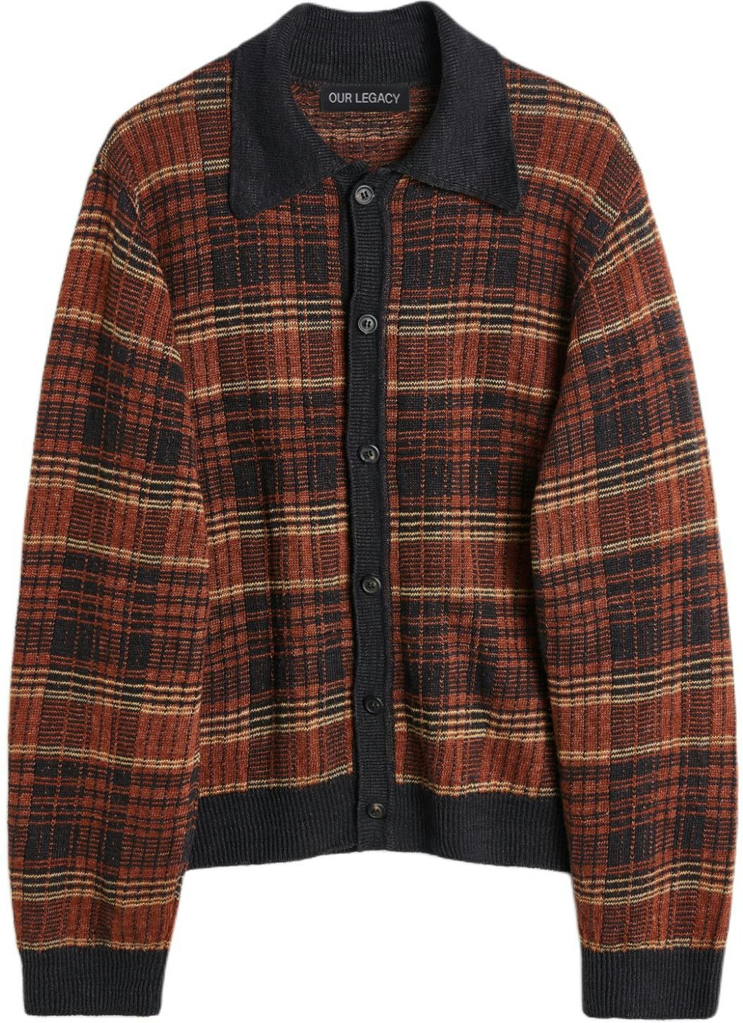 our-legacy-ss-24-plaid-button-up-knit-shirt-red-unisex-long-sleeve-w2243-er