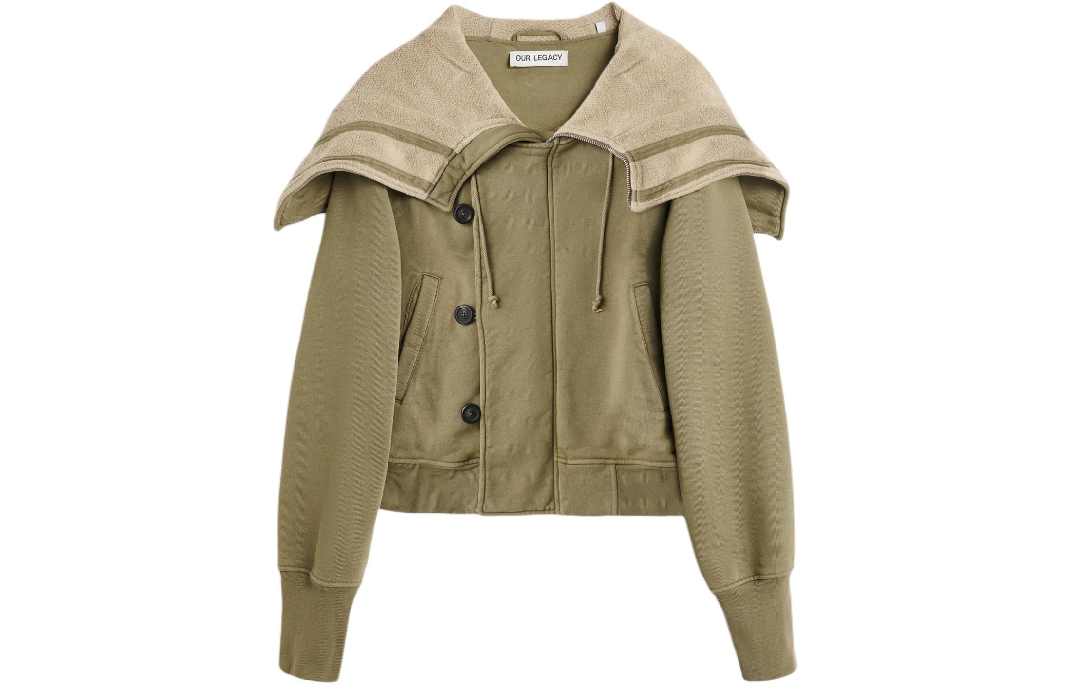 Order OUR LEGACY SS24 Chaqueta Sudadera con Cremallera Unisex Khaki. M2246FC