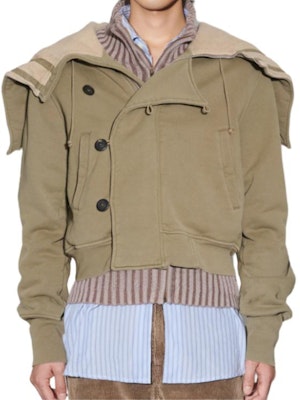 OUR LEGACY SS24 Chaqueta Sudadera con Cremallera Unisex Khaki. M2246FC Lookbook OUR LEGACY SS24 Chaqueta Sudadera con Cremallera Unisex Khaki. M2246FC