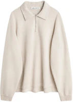 Our Legacy SS24 Solid Ribbed Knit Cuff Sweatshirt Men’s Light Sand M2246LG Our Legacy SS24 Solid Ribbed Knit Cuff Sweatshirt Men’s Light Sand M2246LG