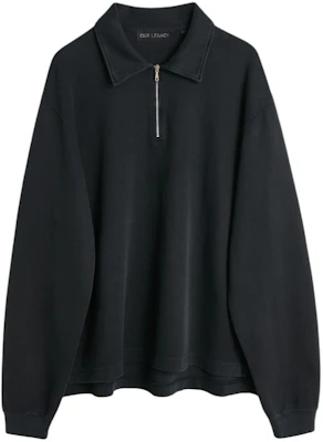 アワーレガシー SS24 ソリッドリブ編みカフススウェットシャツ ブラック M2246LW Buy アワーレガシー SS24 ソリッドリブ編みカフススウェットシャツ ブラック M2246LW