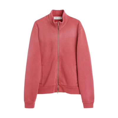 OUR LEGACY SS25 Pink Zip-Up Solid Long Sleeve Jacket M2256MR