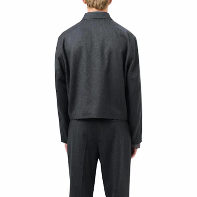 Our Legacy SS25 Minimalist Loose Fit Zip-Up Jacket Charcoal Gray Men’s M2250MP Details for Our Legacy SS25 Minimalist Loose Fit Zip-Up Jacket Charcoal Gray Men’s M2250MP